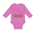 Long Sleeve Bodysuit Baby Daddy's Little Deer Hunting Hunter Boy & Girl Clothes