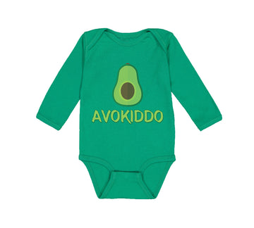 Long Sleeve Bodysuit Baby Avokiddo Avocado Vegetables Kid Funny Cotton
