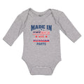 Long Sleeve Bodysuit Baby Made in America with Russian Parts Boy & Girl Clothes