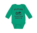 Long Sleeve Bodysuit Baby Future Tractor Driver Boy & Girl Clothes Cotton