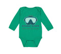 Long Sleeve Bodysuit Baby Future Scuba Diver Just like My Daddy Cotton