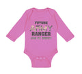 Long Sleeve Bodysuit Baby Future Army Ranger like My Daddy Military Cotton