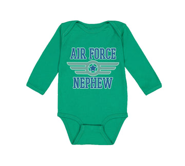 Long Sleeve Bodysuit Baby Air Force Nephew Aunt Uncle Boy & Girl Clothes Cotton