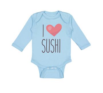 Long Sleeve Bodysuit Baby I Love Sushi Boy & Girl Clothes Cotton