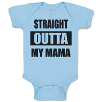 Baby Clothes Straight Outta Mama Baby Bodysuits Boy & Girl Cotton