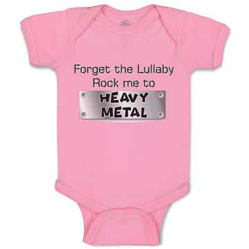 Baby Clothes Forget The Lullaby Rock Me to Heavy Metal B Funny Baby Bodysuits