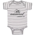 Baby Clothes He Answered 1 Samuel 1:27 Religious Bible Scriptures Baby Bodysuits