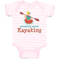 Baby Clothes Dreaming About Kayaking Sport An Kayaking Woman in Kayak Cotton