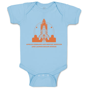 Baby Clothes Apollo Command Rocket Space Baby Bodysuits Boy & Girl Cotton