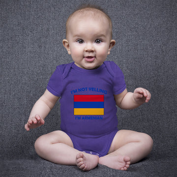 Baby Clothes I'M Not Yelling I Am Armenian Armenia Countries Baby Bodysuits