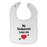 Cloth Bibs for Babies My Godparents Love Me A Baby Accessories Cotton - Cute Rascals