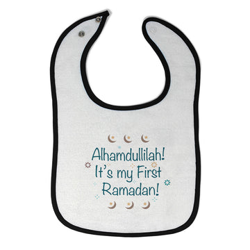 Cloth Bibs for Babies Alhamdullilah It's My First Ramadan Arabic Cotton