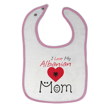 Cloth Bibs for Babies I Love My Albanian Mom Baby Accessories Burp Cloths Cotton