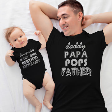 Daddy and Baby Matching Outfits Baby Daddy Papa Pops Affection Cotton