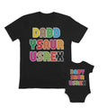 Daddy and Baby Matching Outfits Daddy Saur Usrex T Rex Dinosaur - Baby Cotton