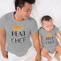 Daddy and Baby Matching Outfits Chef Cap Head Chef - Chef Cap Sous Chef Cotton