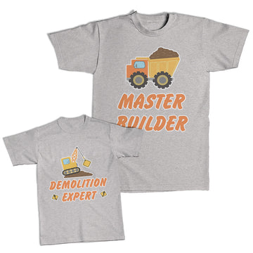 Daddy and Me Outfits Milk Naps Rock Roll Hands - Master Builder Trolley Cotton