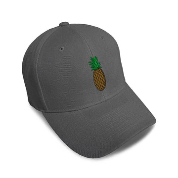 Kids Baseball Hat Pineapple Embroidery Toddler Cap Cotton