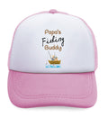 Kids Trucker Hats Papa's Fishing Buddy Dad Father's Day Boys Hats & Girls Hats