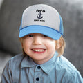 Kids Trucker Hats Pop's First Mate Grandpa Grandfather Boys Hats & Girls Hats