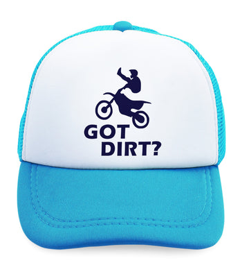 Kids Trucker Hats Got Dirt Motocross Boys Hats & Girls Hats Baseball Cap Cotton