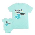 Mom and Baby Matching Outfits Mama Mini Mermaid Star Seashell Cotton