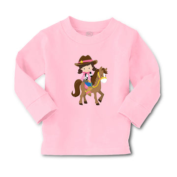Baby Clothes Cowgirl Brown Horse Brown Girly Others Boy & Girl Clothes Cotton