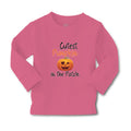 Baby Clothes Cutest Pumpkin in The Patch Pumpkin Winked Smile Face Cotton