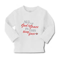Baby Clothes All of God's Grace in This Tiny Face Christian Boy & Girl Clothes