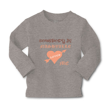 Baby Clothes Somebody in Nashville Loves Me Valentines Love Boy & Girl Clothes