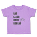 Toddler Clothes Eat. Sleep. Game. Repeat. Video Game Toddler Shirt Cotton