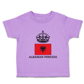 Toddler Girl Clothes Albanian Princess Crown Countries Toddler Shirt Cotton