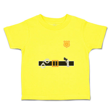 Cute Toddler Clothes Police Officer Costume B Badge Gun Toddler Shirt Cotton