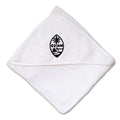 Baby Hooded Towel Seal of Guam Embroidery Kids Bath Robe Cotton