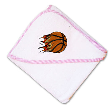 Baby Hooded Towel Sport Basketball Ripped Ball Embroidery Kids Bath Robe Cotton