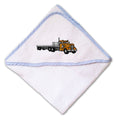 Baby Hooded Towel Flatbed Truck A Embroidery Kids Bath Robe Cotton