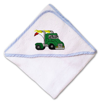 Baby Hooded Towel Racing Semi Embroidery Kids Bath Robe Cotton
