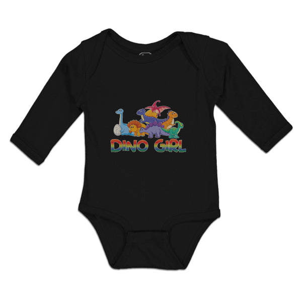 Long Sleeve Bodysuit Baby Animated Dino Girls Jurassic Park Boy & Girl Clothes - Cute Rascals