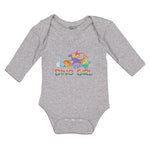 Long Sleeve Bodysuit Baby Animated Dino Girls Jurassic Park Boy & Girl Clothes - Cute Rascals