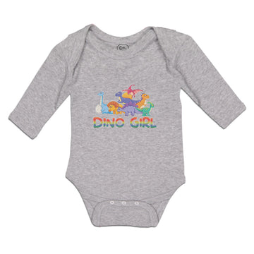 Long Sleeve Bodysuit Baby Animated Dino Girls Jurassic Park Boy & Girl Clothes