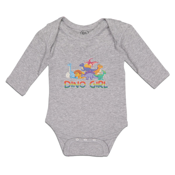 Long Sleeve Bodysuit Baby Animated Dino Girls Jurassic Park Boy & Girl Clothes - Cute Rascals