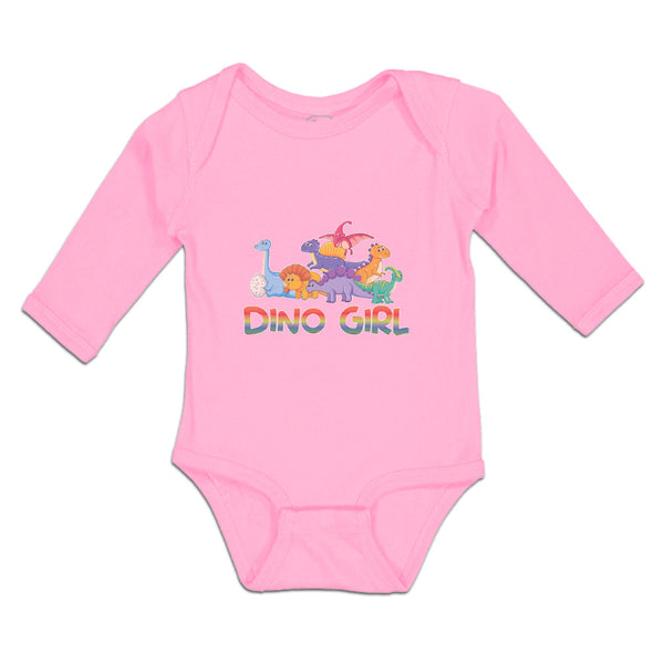 Long Sleeve Bodysuit Baby Animated Dino Girls Jurassic Park Boy & Girl Clothes - Cute Rascals