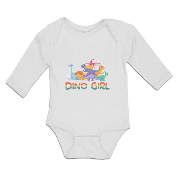 Long Sleeve Bodysuit Baby Animated Dino Girls Jurassic Park Boy & Girl Clothes - Cute Rascals