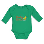 Long Sleeve Bodysuit Baby Duckling Baby Duck Aquatic Bird with Beak Cotton - Cute Rascals