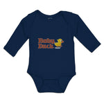 Long Sleeve Bodysuit Baby Duckling Baby Duck Aquatic Bird with Beak Cotton - Cute Rascals