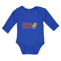 Long Sleeve Bodysuit Baby Duckling Baby Duck Aquatic Bird with Beak Cotton - Cute Rascals