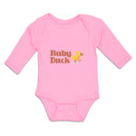 Long Sleeve Bodysuit Baby Duckling Baby Duck Aquatic Bird with Beak Cotton - Cute Rascals