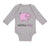 Long Sleeve Bodysuit Baby Pink Pig Saying Little Ham Farm Boy & Girl Clothes