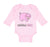 Long Sleeve Bodysuit Baby Pink Pig Saying Little Ham Farm Boy & Girl Clothes