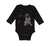 Long Sleeve Bodysuit Baby Pug with P Is for Pug Dog Lover Pet Boy & Girl Clothes